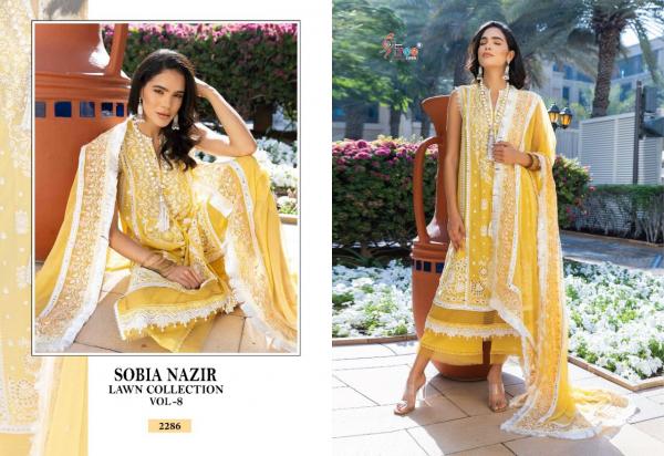 Shree Sobia Nazir Lawn Collection 8 Cotton Designer Pakistani Salwar Kameez